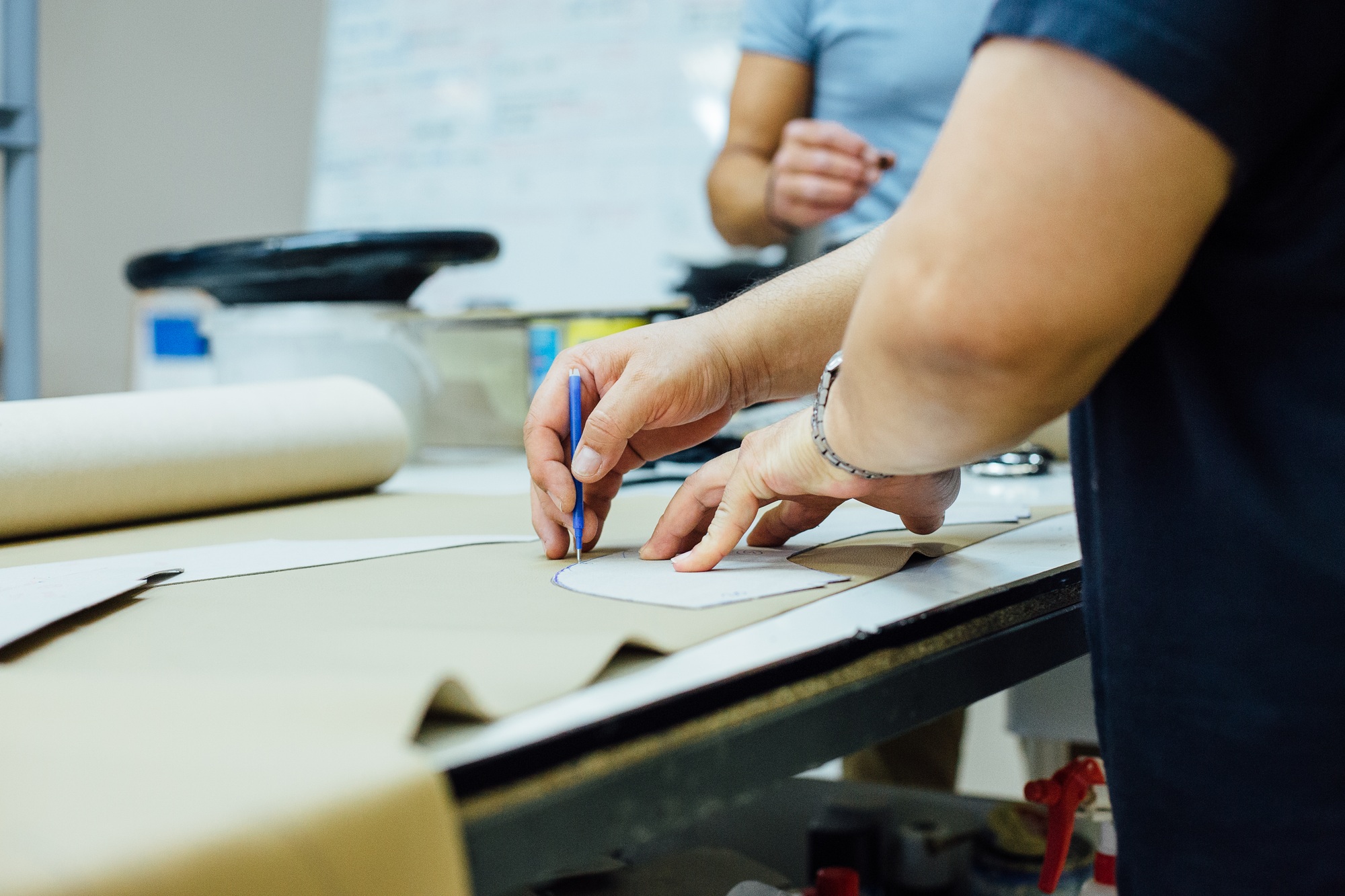 Designing the leather to upholstery